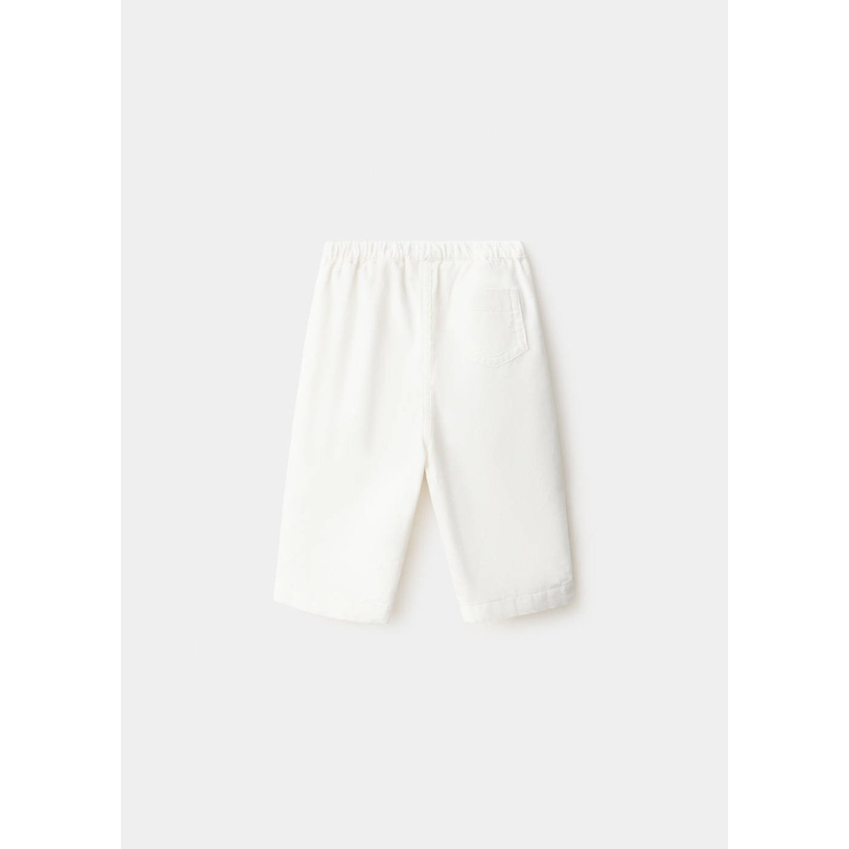 Pantalon droit velours côtelé blanc cassé, MANGO BABY