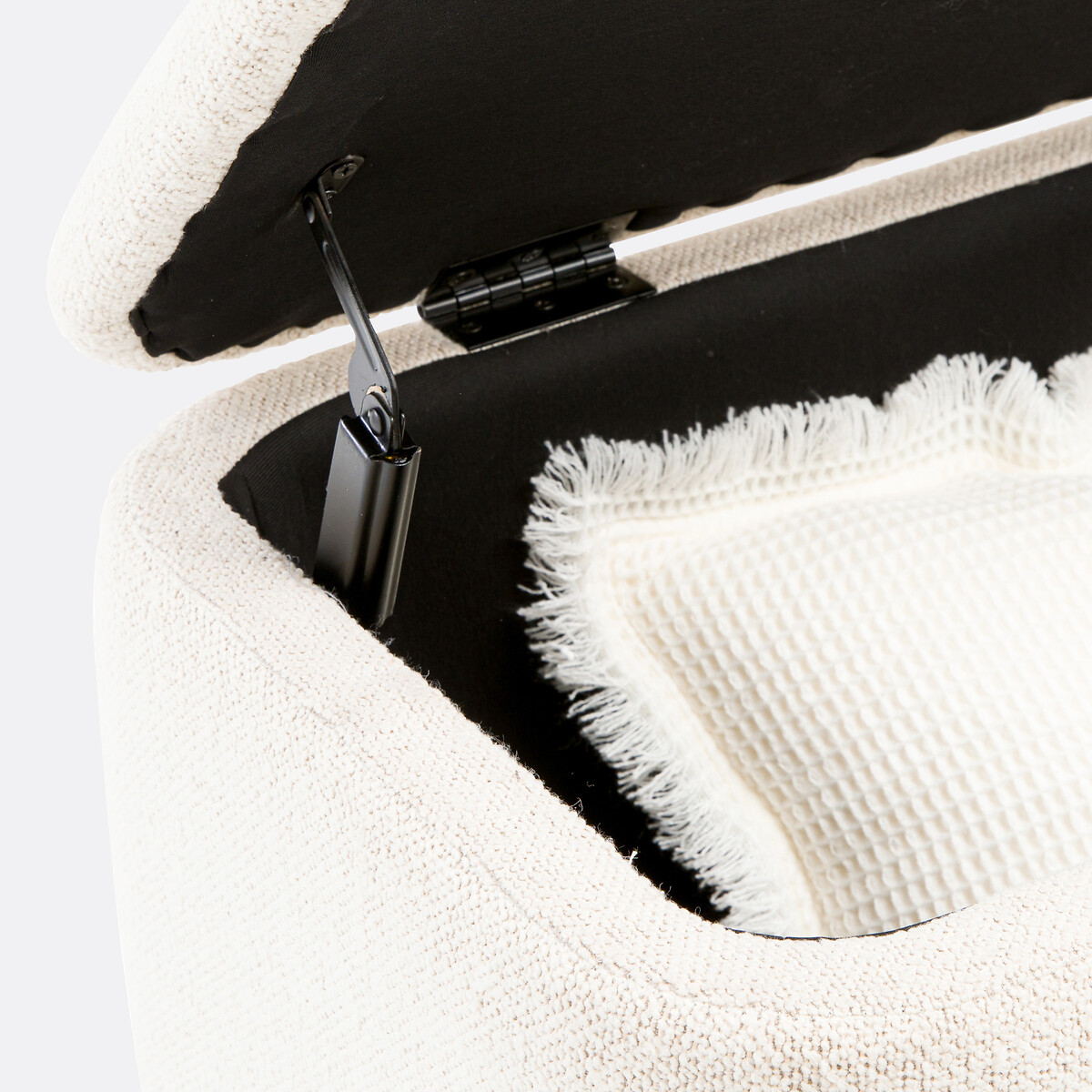 Banc coffre tissu bouclette, Elia ecru, LA REDOUTE INTERIEURS
