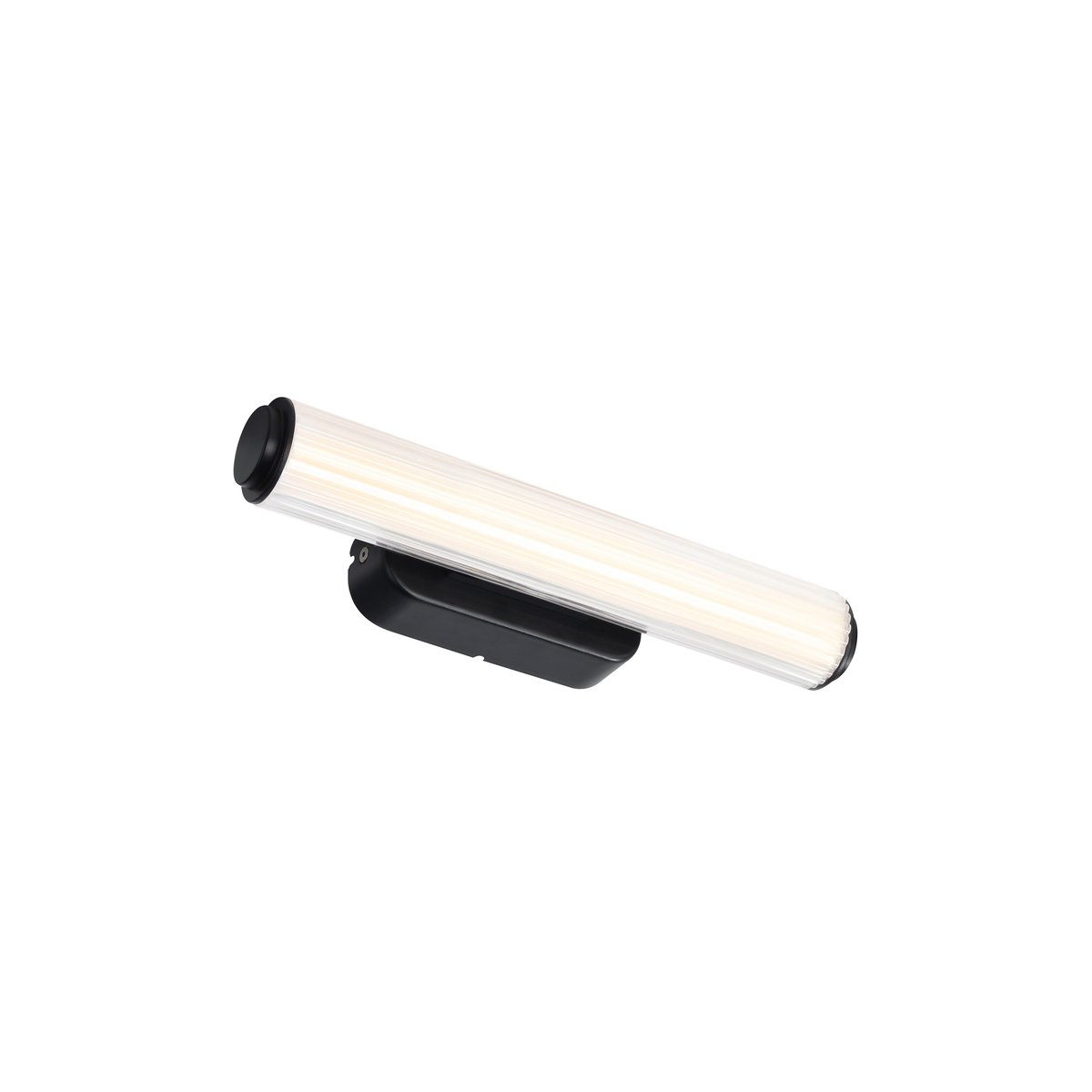 Applique murale salle de bain LED intégrée en plastique, VIRELLE noir, NORDLUX