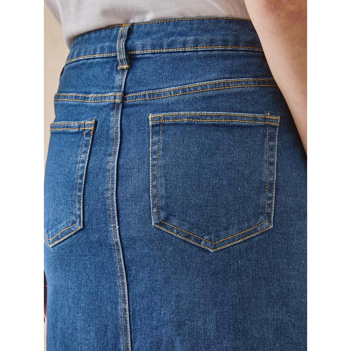 Jupe en jean denim stone, DAXON