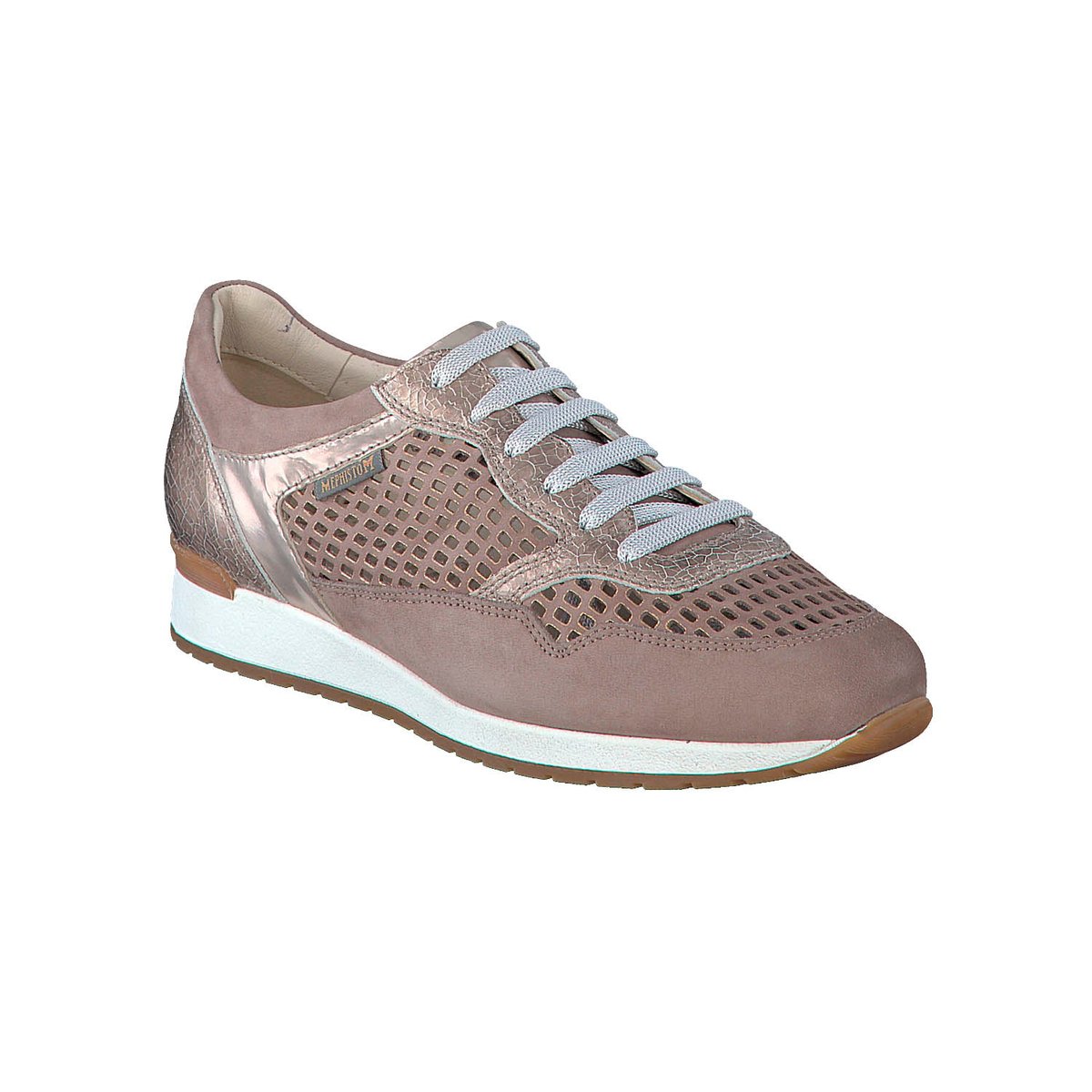 Baskets en cuir NAPOLIA taupe p5122, MEPHISTO
