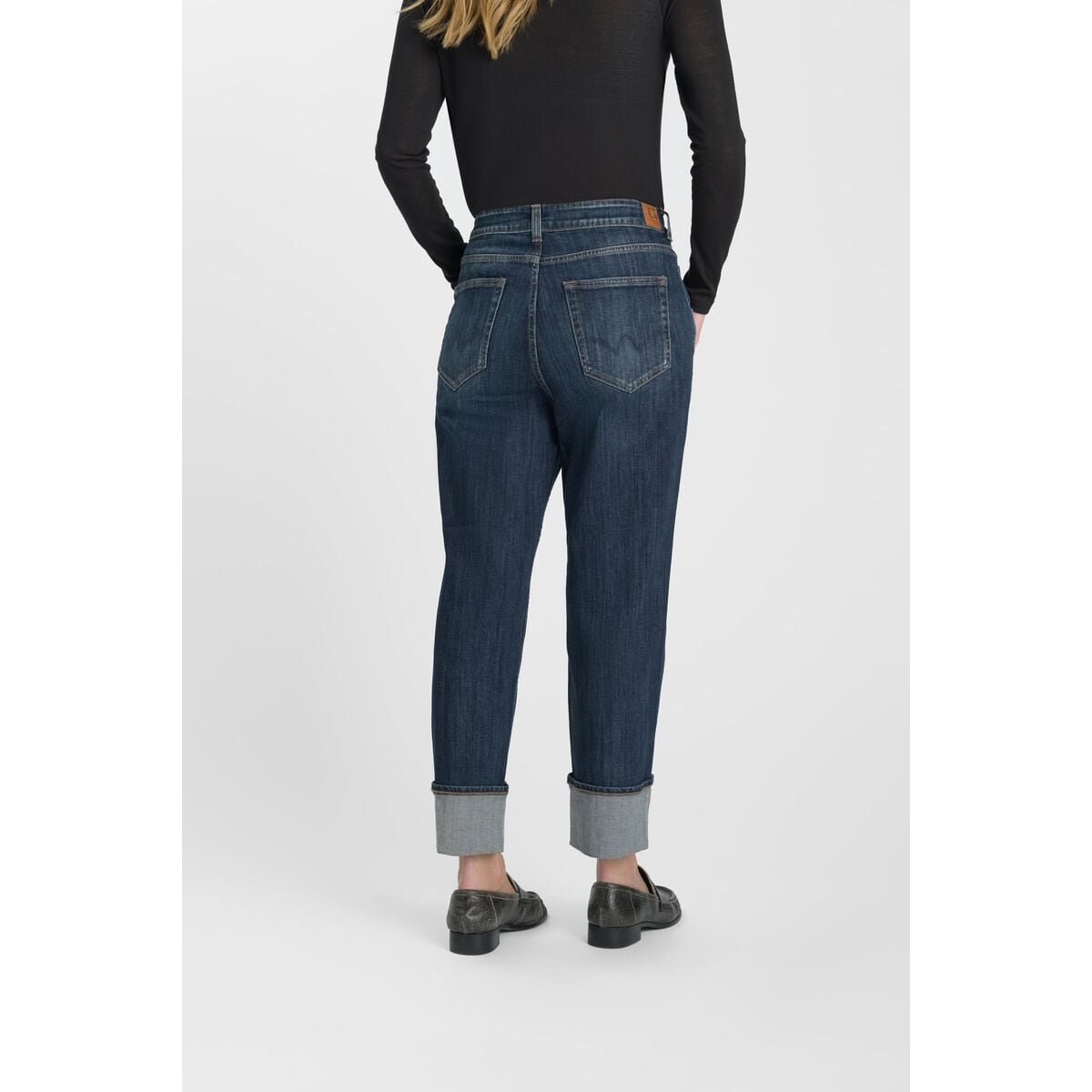 Jeans loose, large 400/60 girlfriend , 7/8ème blue, LE TEMPS DES CERISES