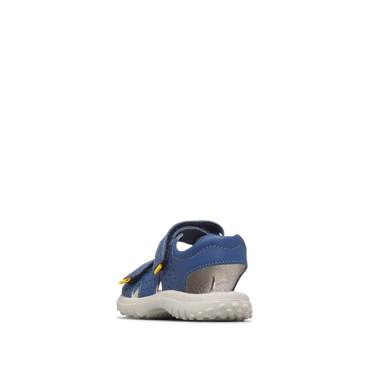 Sandales en cuir DUMIKI bleu-jaune, NATURINO