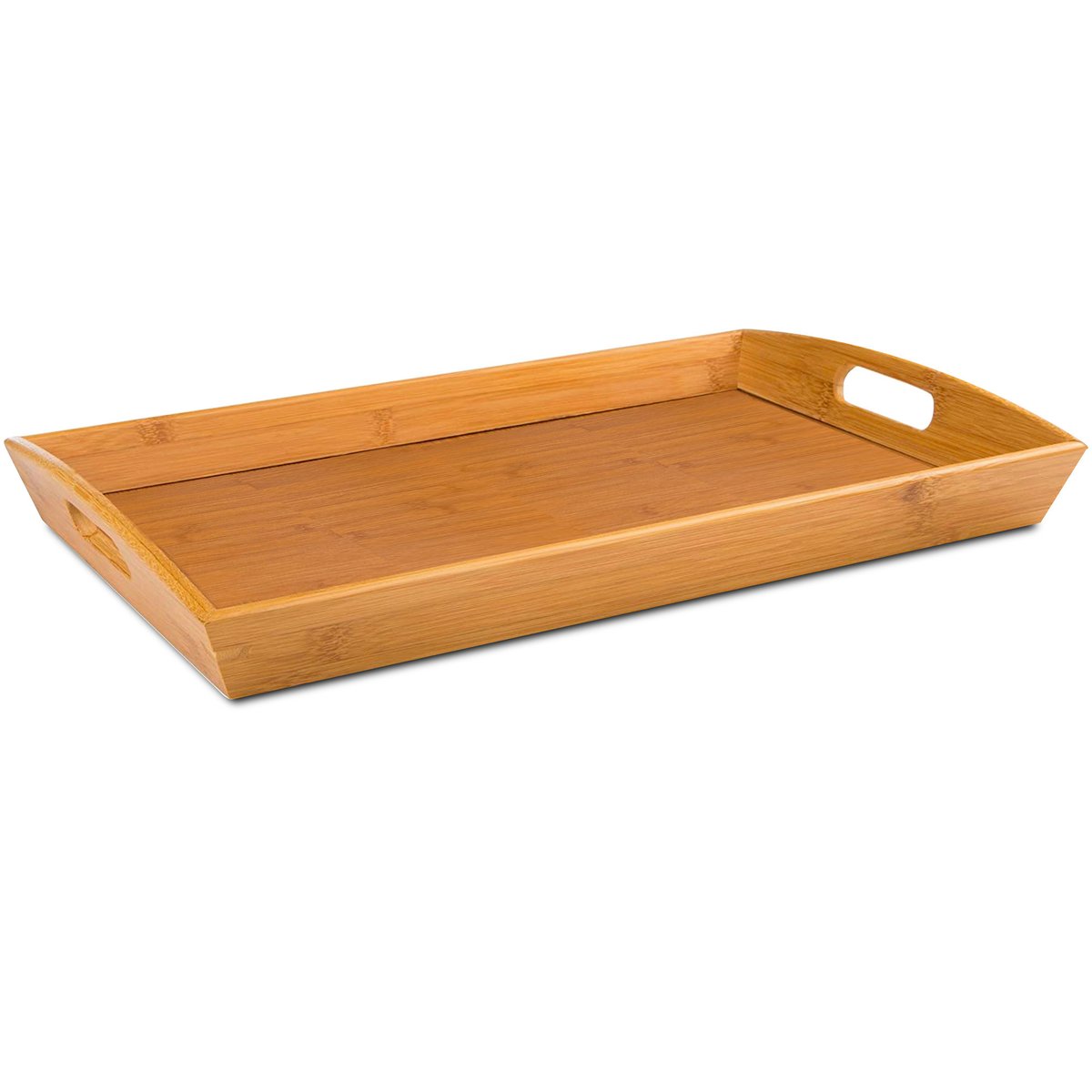 Plateau en bambou rectangulaire 43.5x29.5x4cm bois, WADIGA