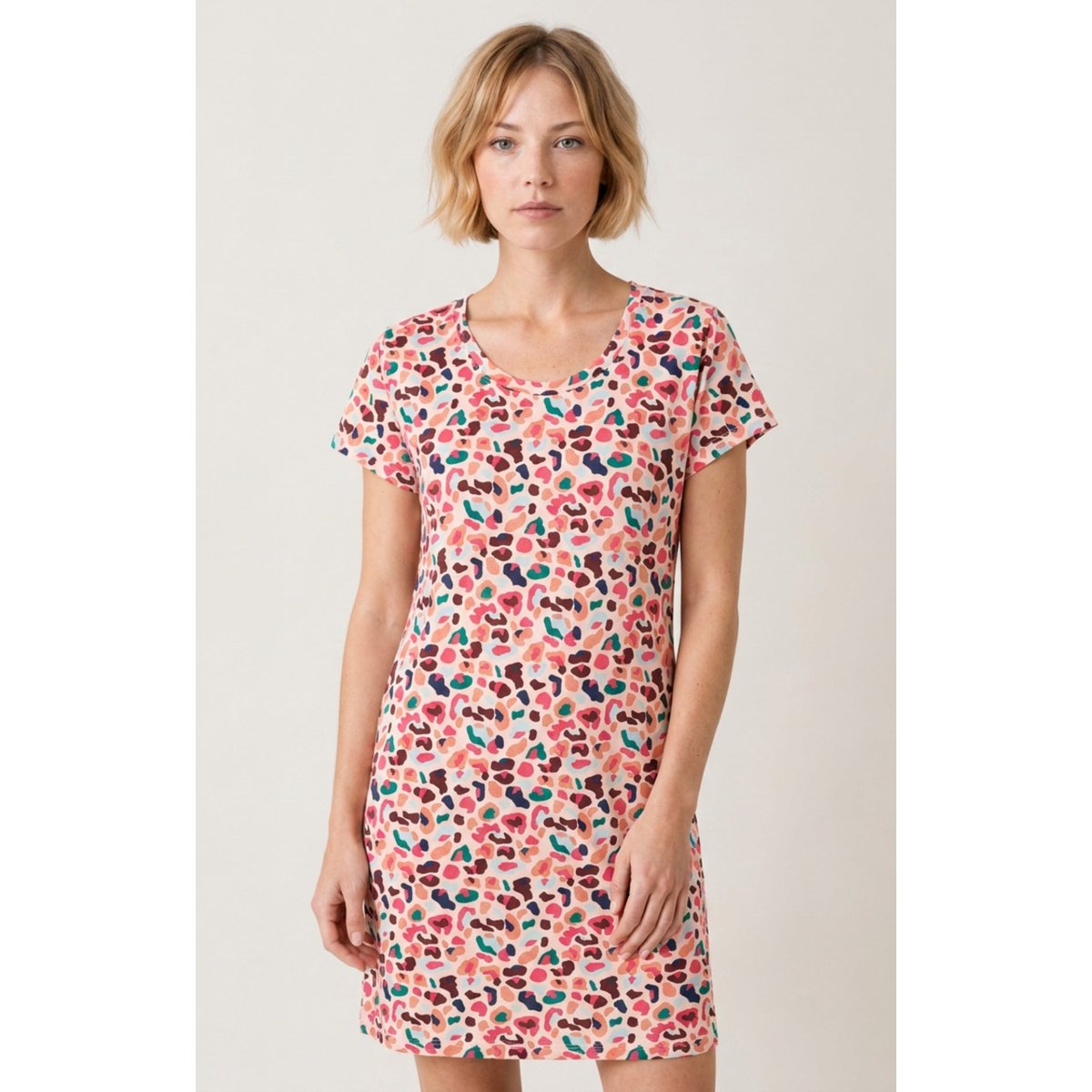 Chemise de nuit en modal imprimé Léopoldine multicolore, ARTHUR