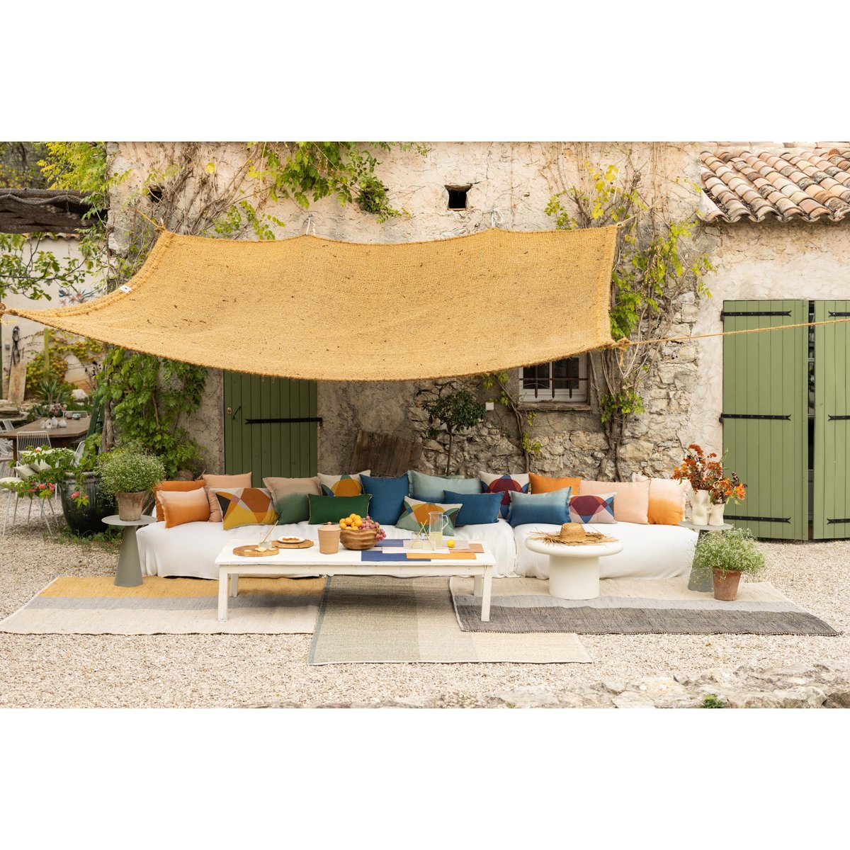Coussin imprimé Zeff Malory dragee, VIVARAISE