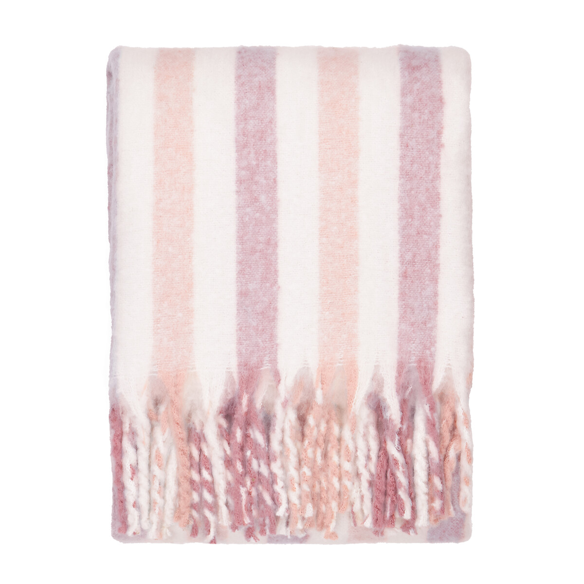 Beechwood Woven Stripe Throw pink, WYLDER