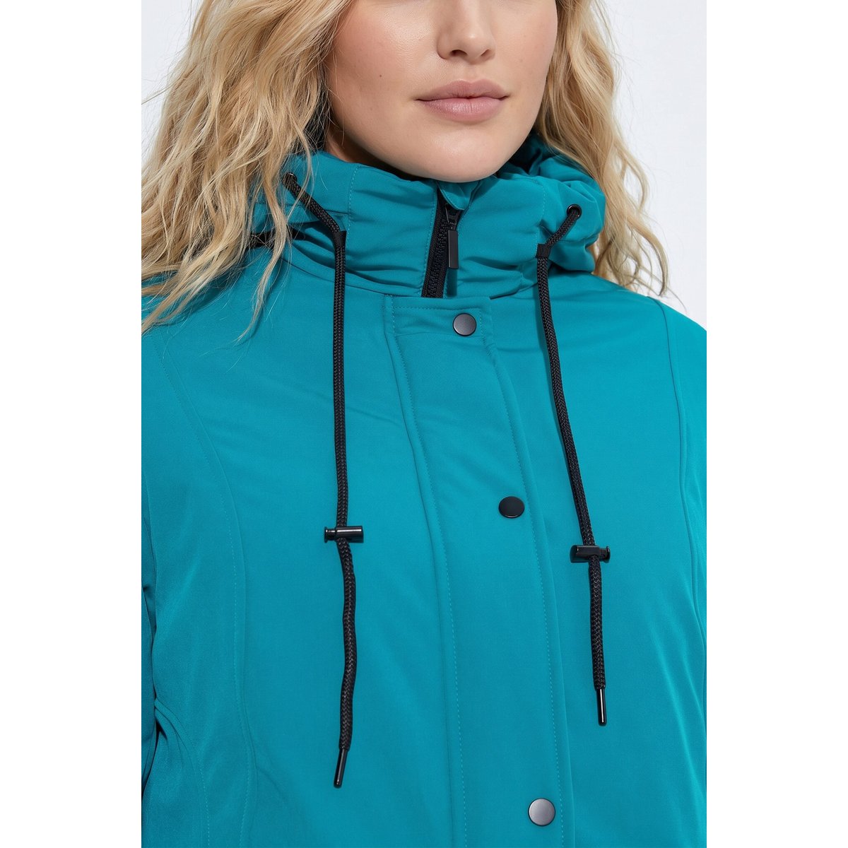 Veste technique HYPRAR à capuche bleu turquoise, ULLA POPKEN