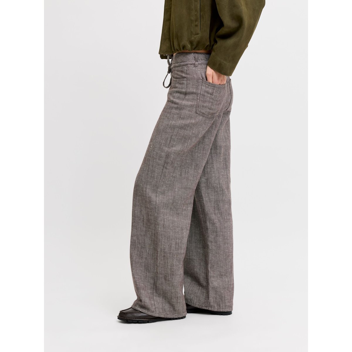Pantalon À Jambe Large marron - seal brown 1, JJXX