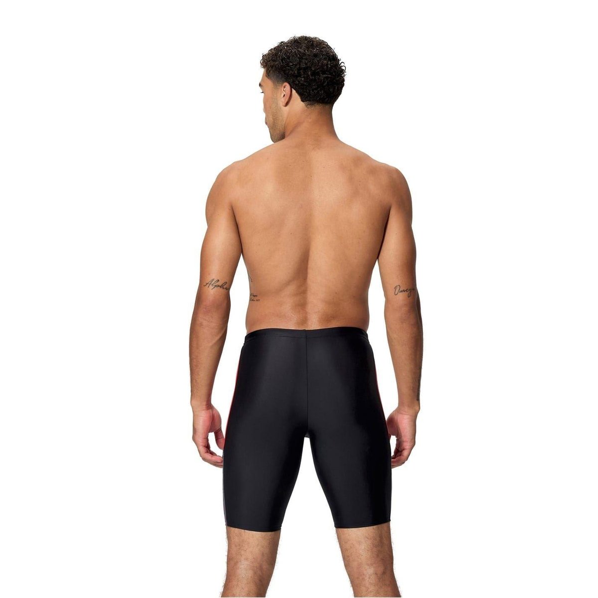 Jammer de natation à taille élastiquée DIVE noir / rouge, SPEEDO