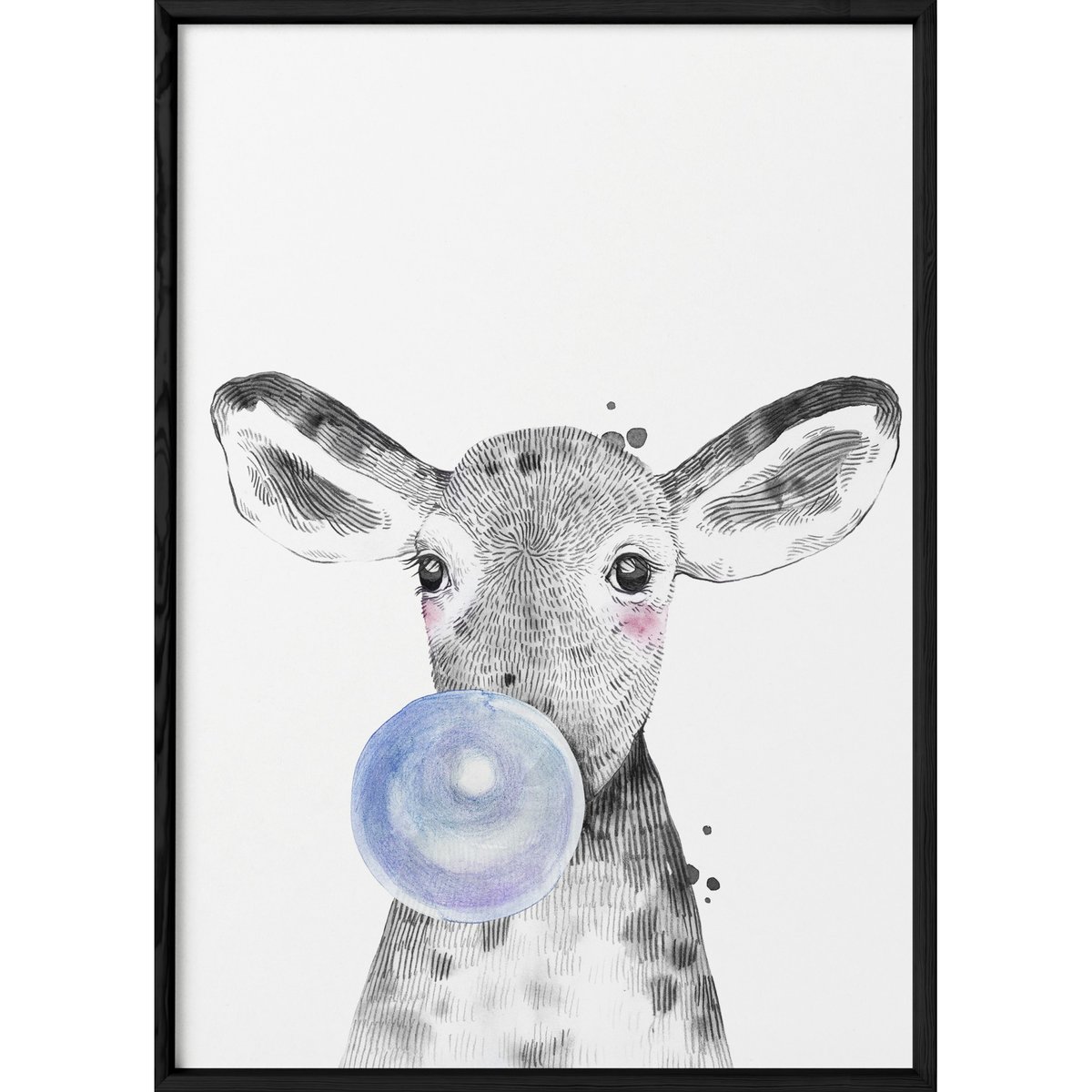 Affiche Bulle de Veau Bleue blanc, L'AFFICHERIE