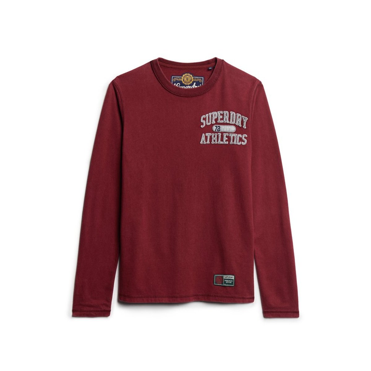 Vintage Athletic Long Sleeve Top bordeaux intense, SUPERDRY