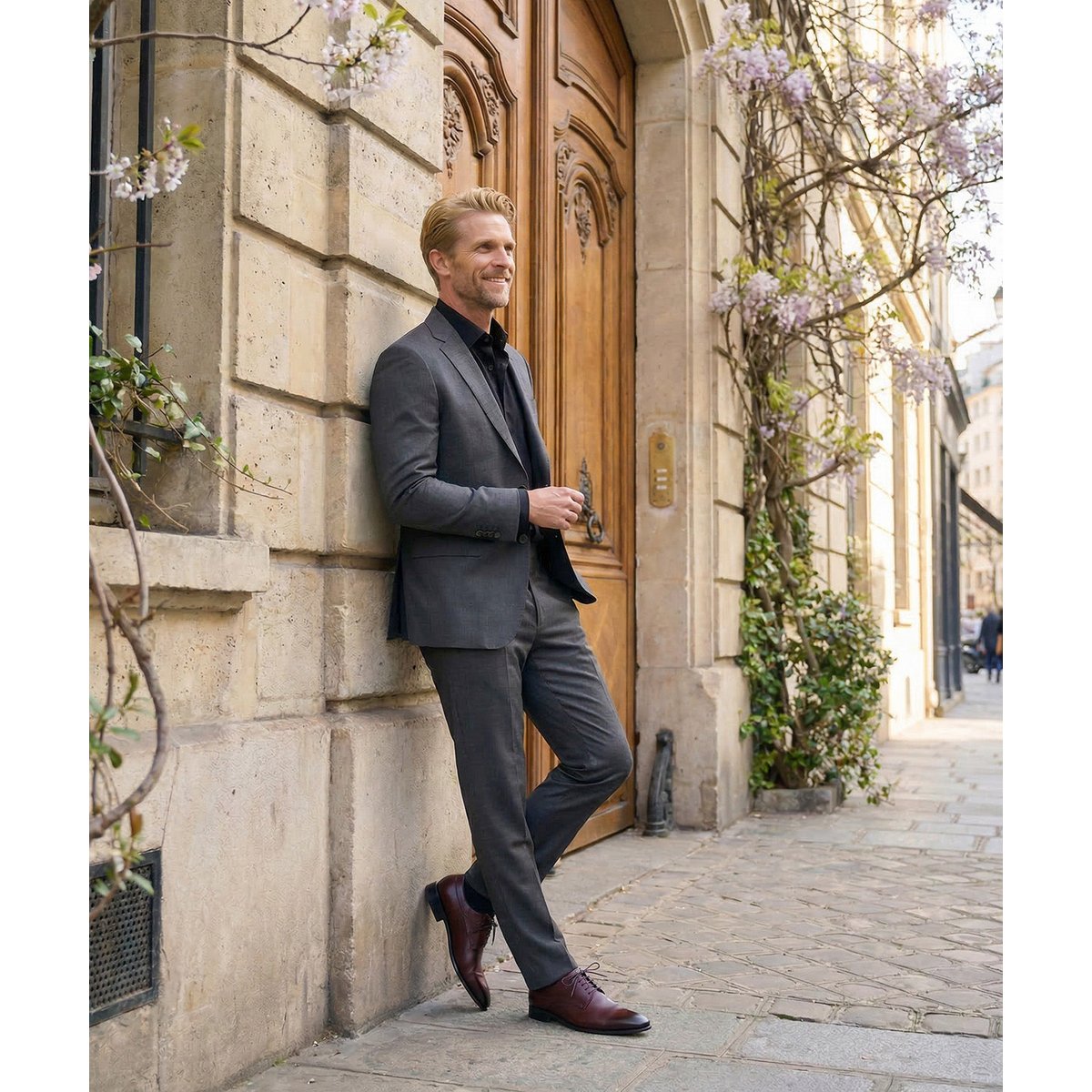 Derby cuir UMBERTO bordeaux, FINSBURY