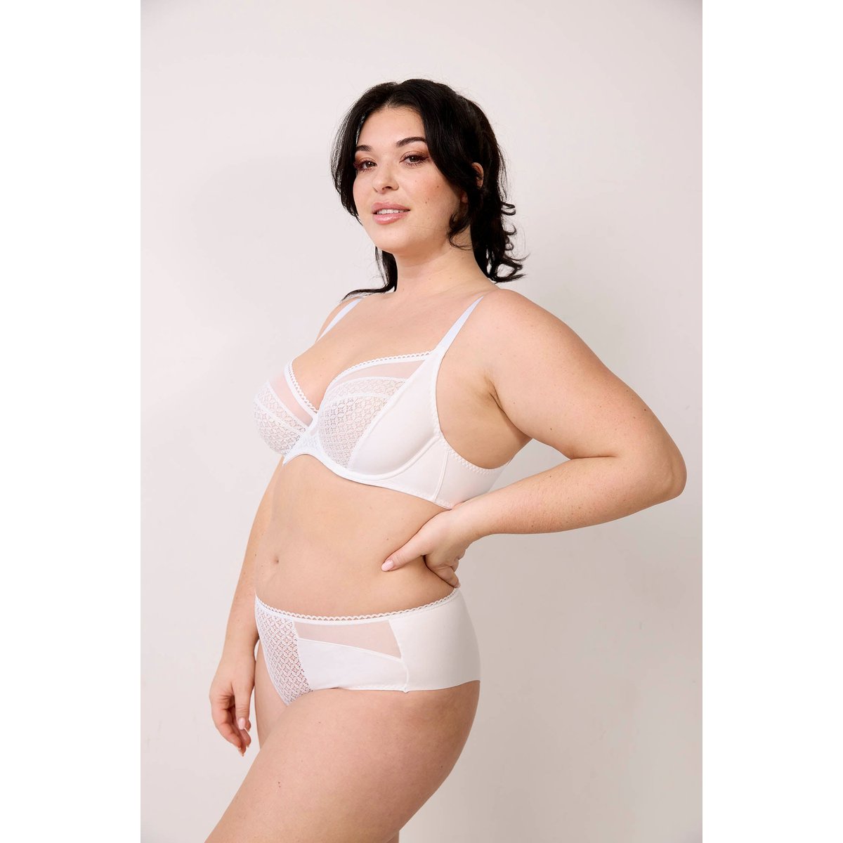 Shorty en dentelle MEMORIES blanc, MAISON LEJABY