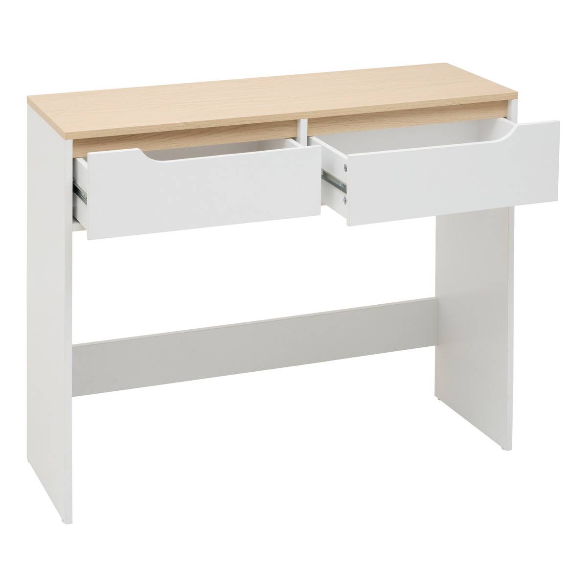 Console rectangulaire avec tiroirs LUMA blanc, 5FIVE SIMPLY SMART
