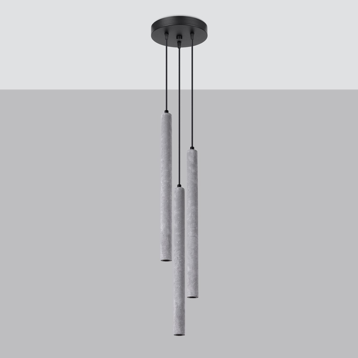 Suspension Béton Gris G9 3 Pastelo gris, EDEN