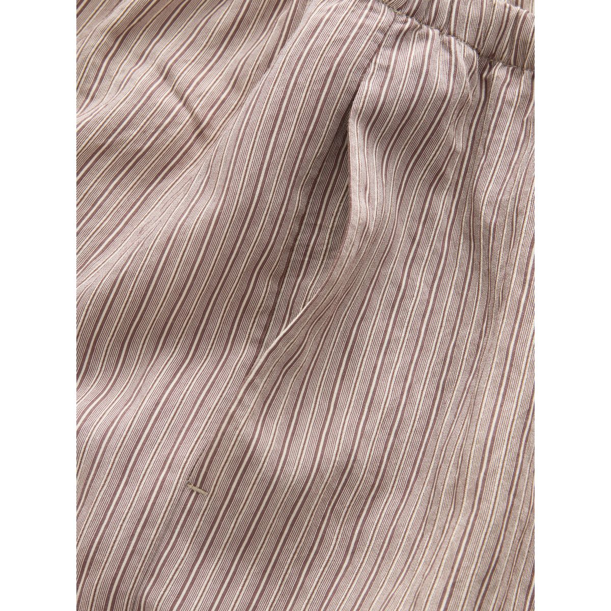 Pantalon large élastique rayures marron moka, NEXT