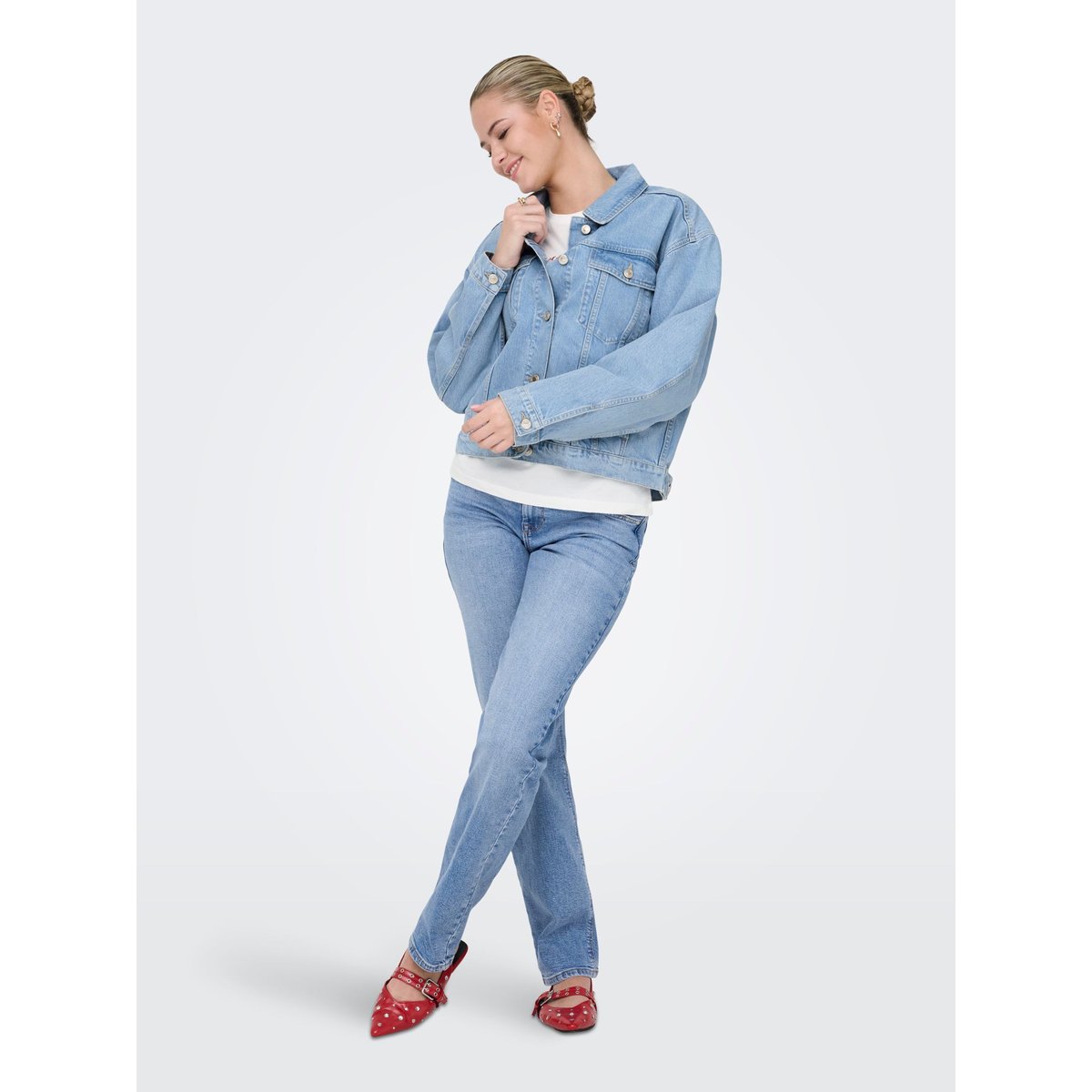 Jean Coupe Droite light blue denim, ONLY