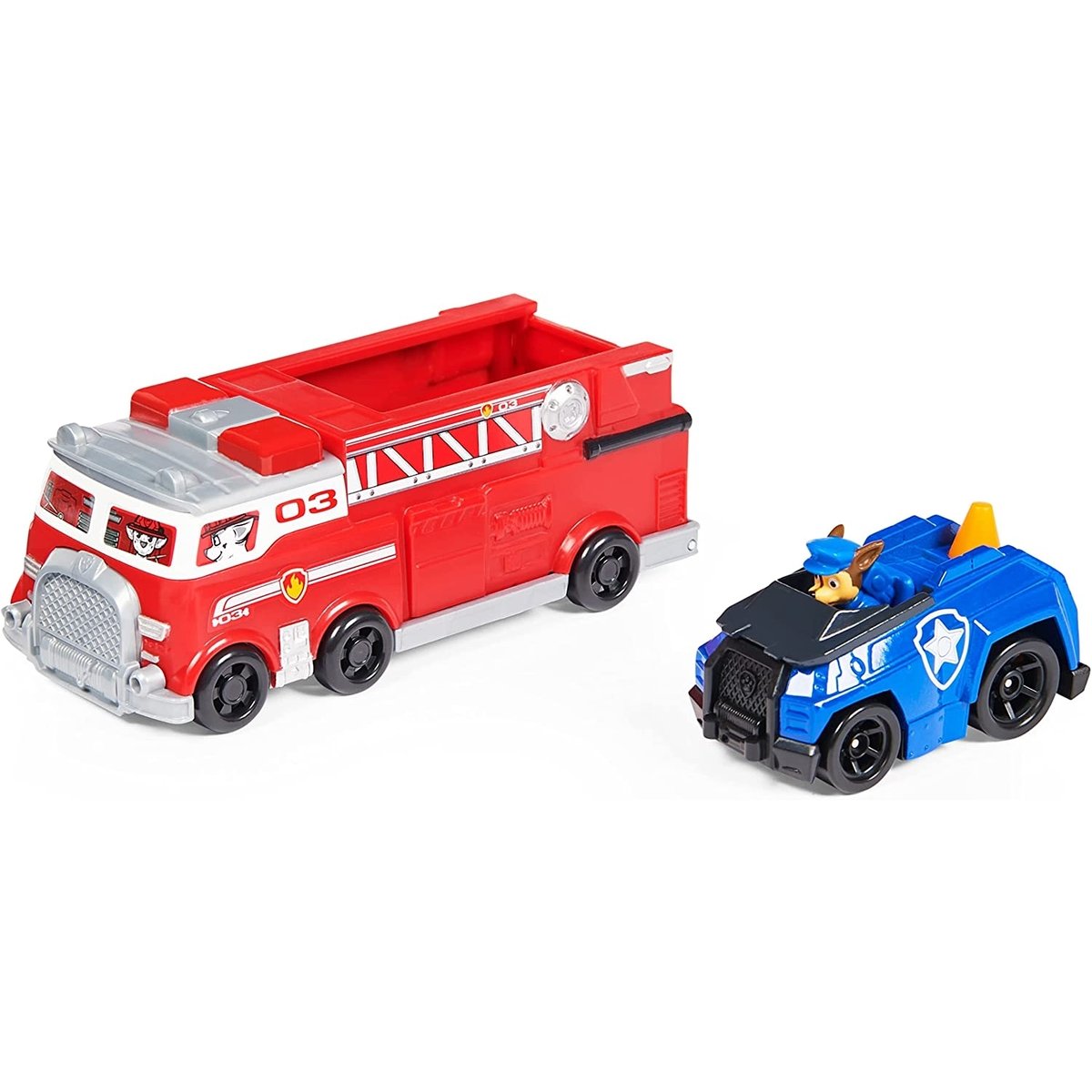 Paw Patrol True Metal Véhicule de pompier et de chase multicolore, SPIN MASTER