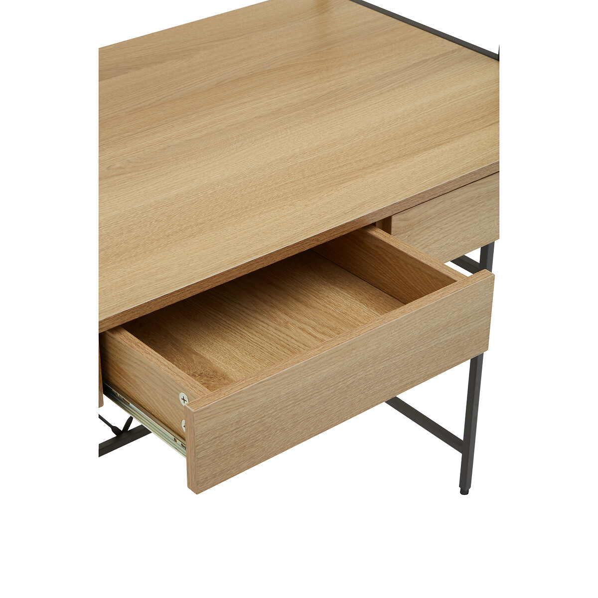 Franklin Industrial Oak Desk Unit natural, SO'HOME