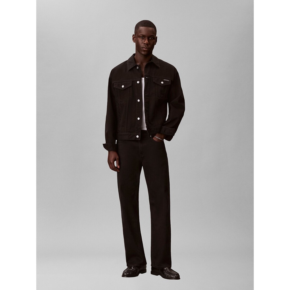 Classic 90s Denim Trucker Jacket black, CALVIN KLEIN JEANS