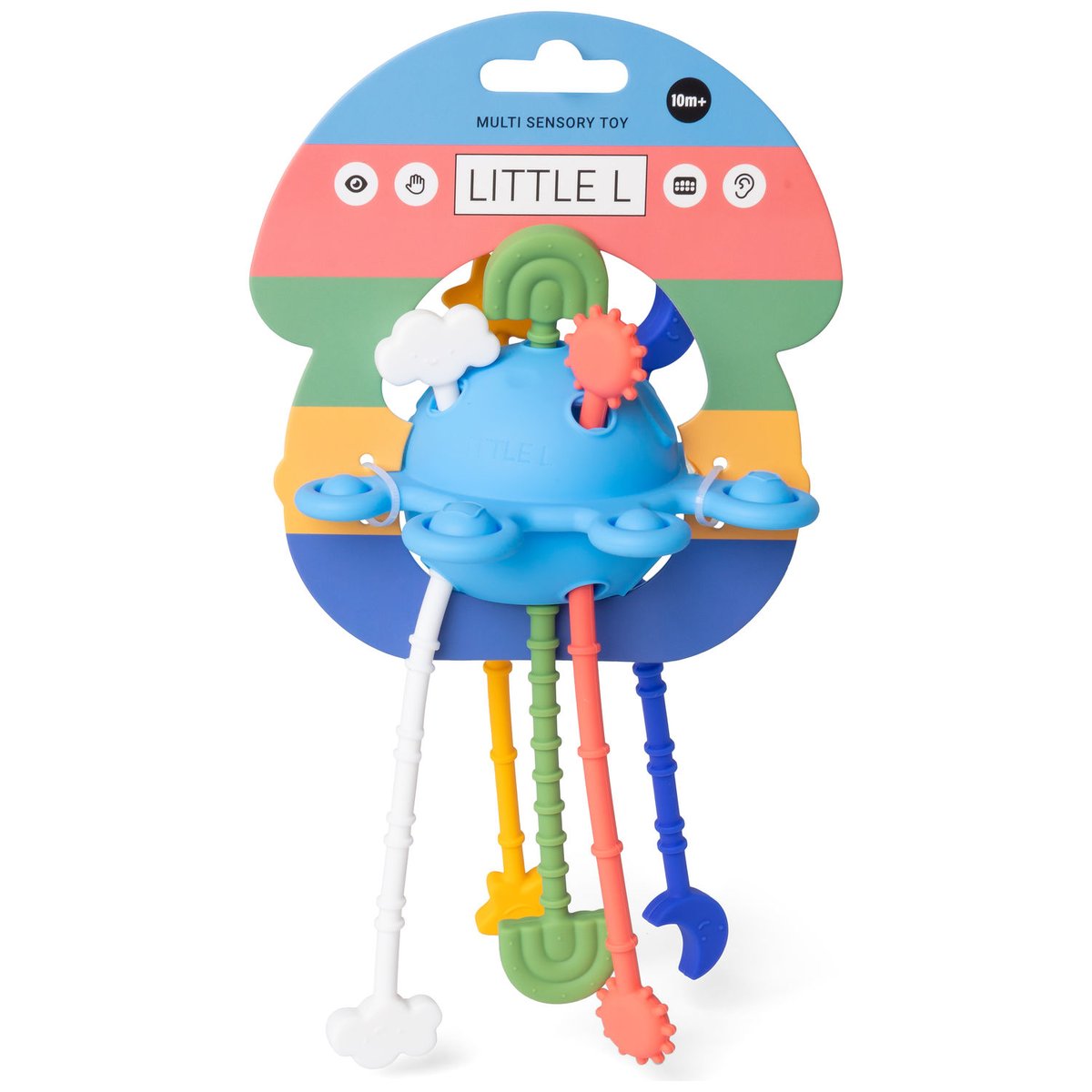 Jouet d'éveil et de dentition en silicone multicolore, LITTLE L
