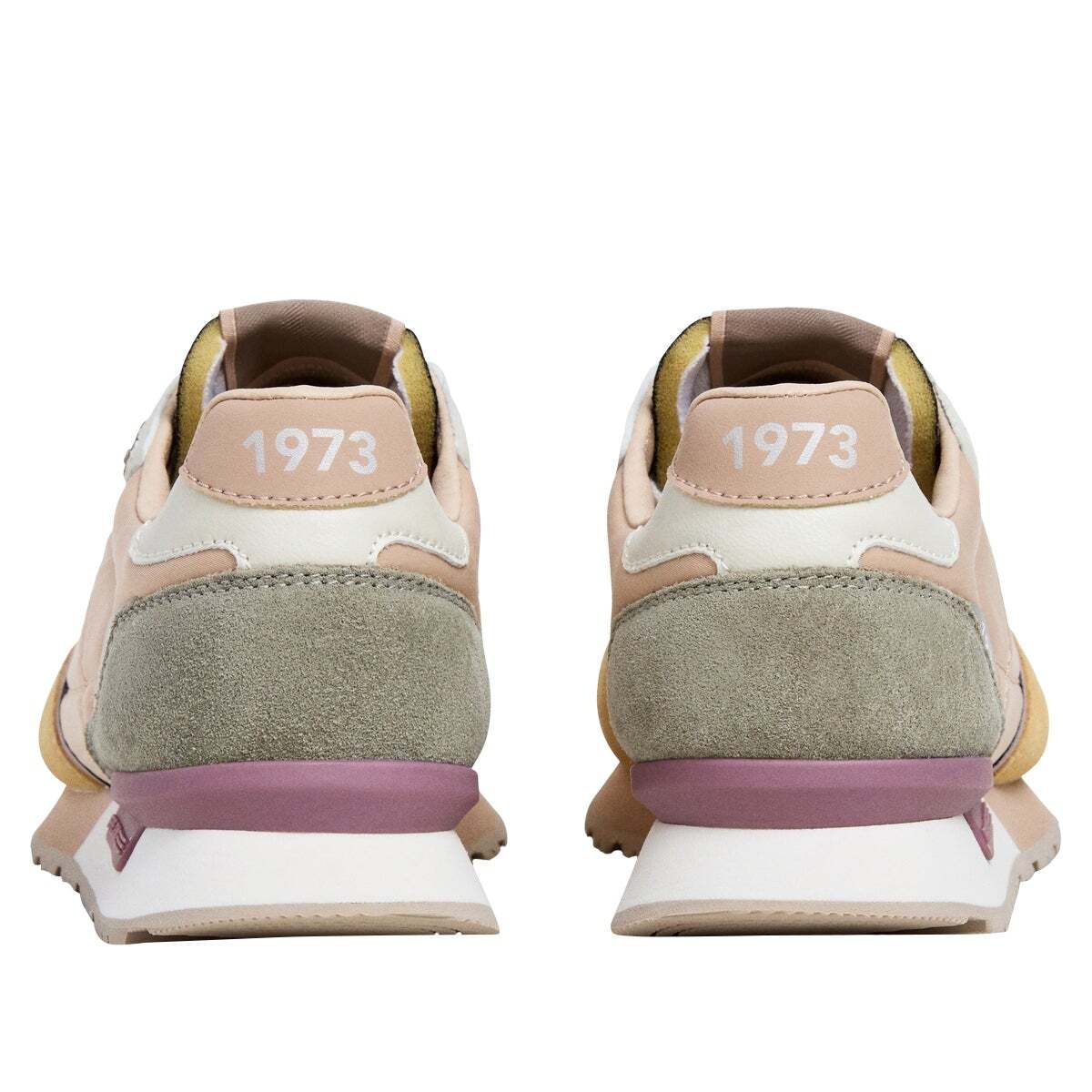 London - Baskets Running Combinées jaune fonte, PEPE JEANS