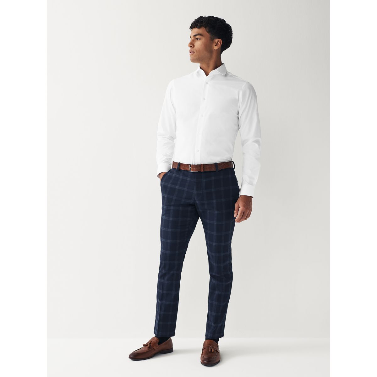 Chemise d’entretien facile à manchette simple blanc, NEXT