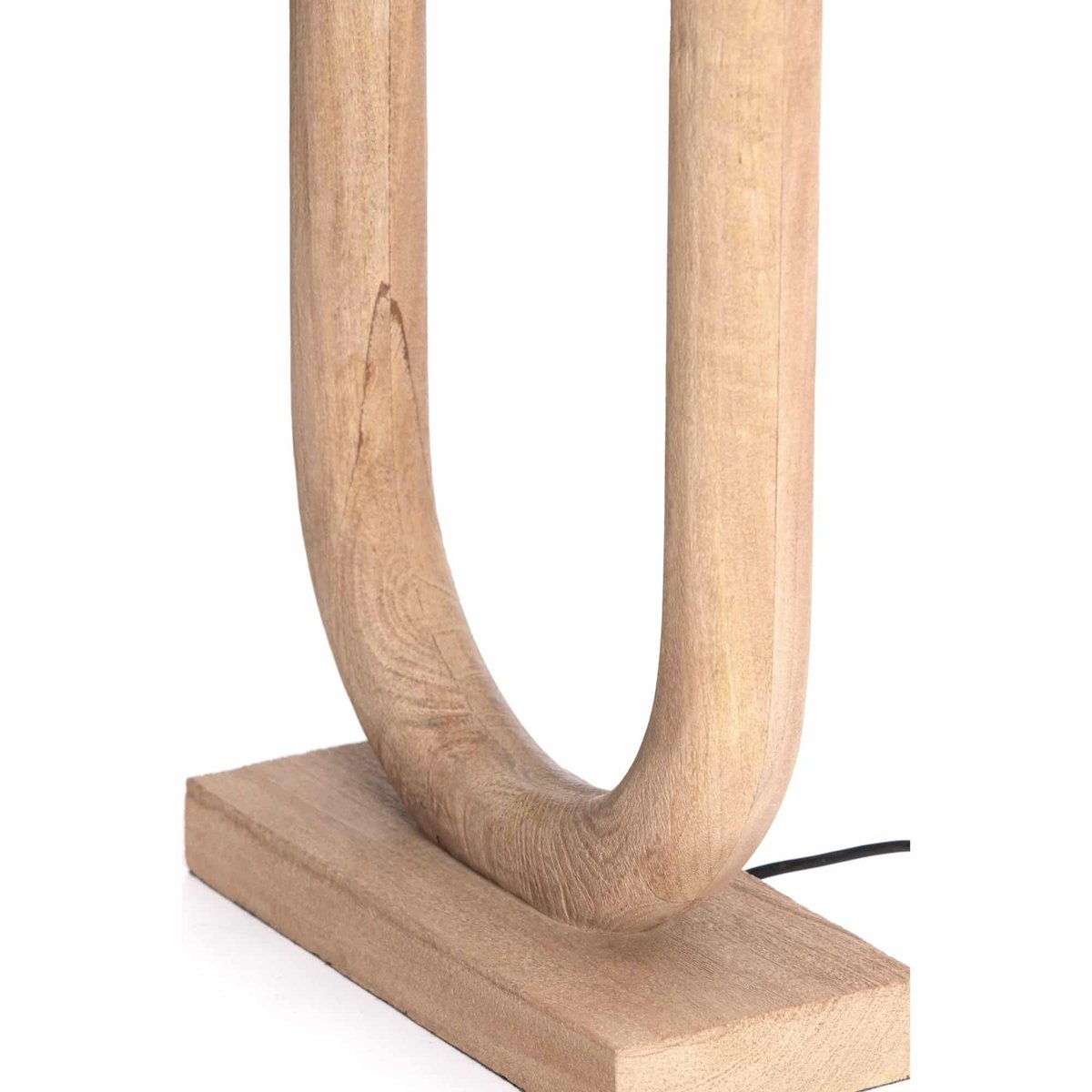 Base De La Lampe Bois PACECO marron, LIGHT & LIVING