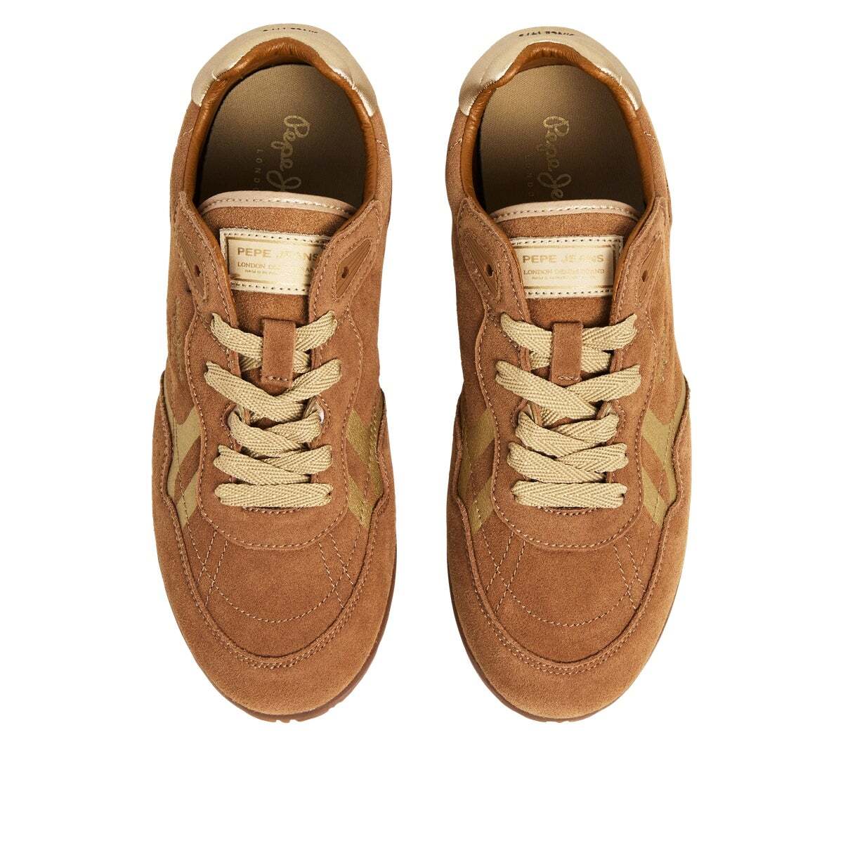 Daze - Baskets Classiques En Daim brun tabac, PEPE JEANS