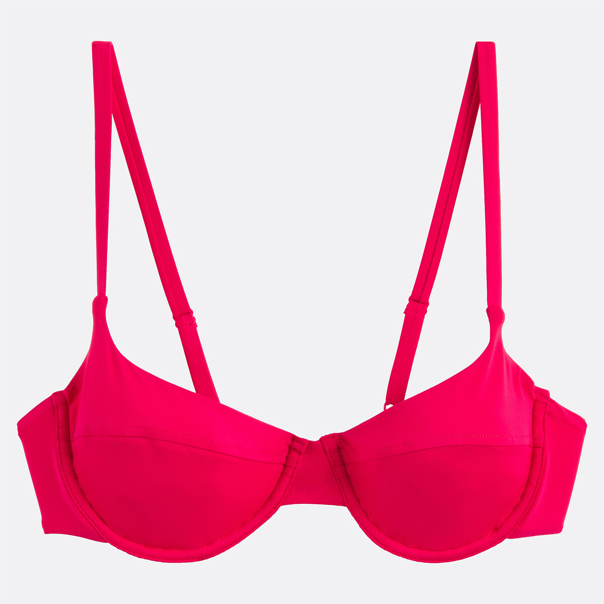 Haut de maillot de bain, corbeille Essentiel framboise, LA REDOUTE COLLECTIONS