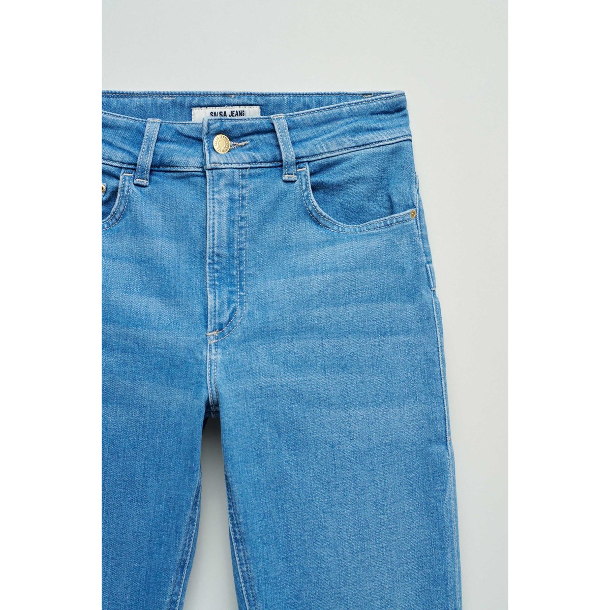 JEAN DESTINY PUSH UP SKINNY bleu turquoise, SALSA JEANS