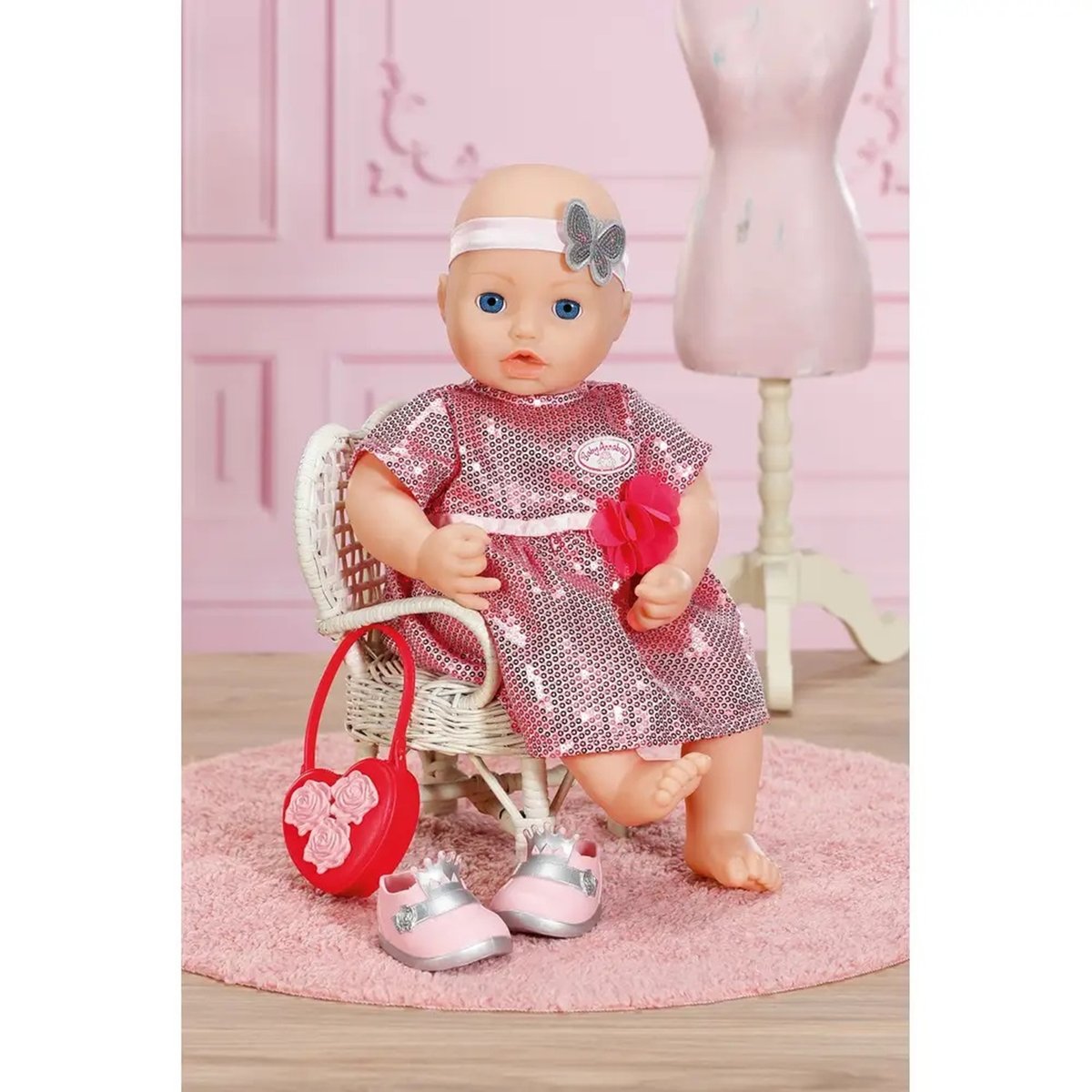 Baby Annabell Deluxe Tenue Glamour 43 cm multicolore, ZAPF CREATION