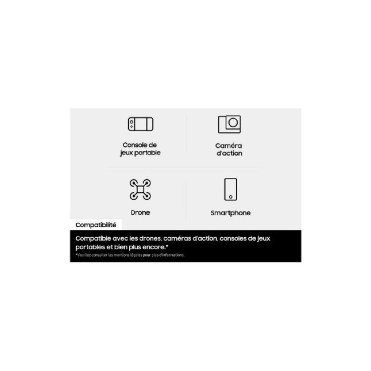 Carte Micro SD T9 256G avec Lecteur U3 V30 A2 Classe 10 couleur unique, SAMSUNG