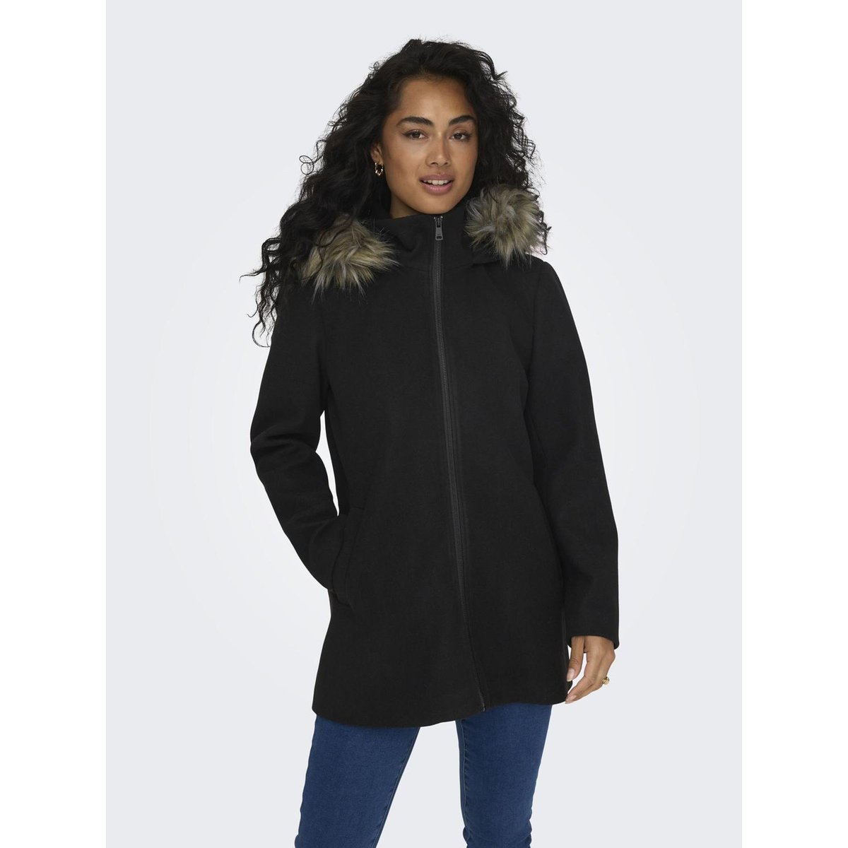 Manteau noire - black, ONLY