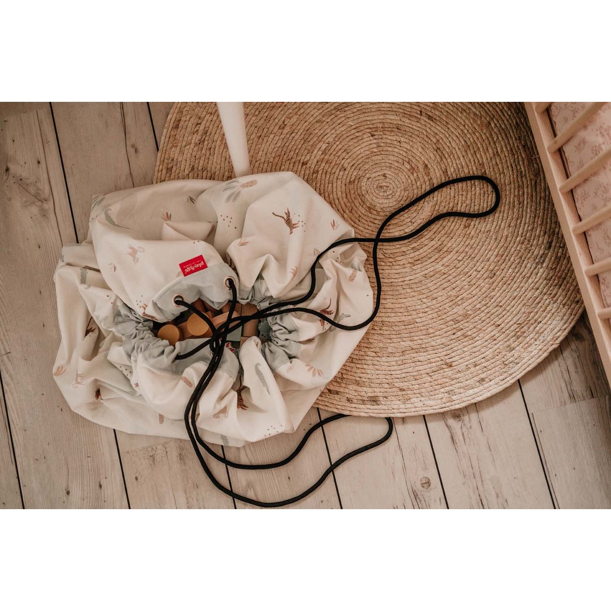 play&go - tapis de jeu & sac à jouets - jungle multicolor, PLAY ET GO