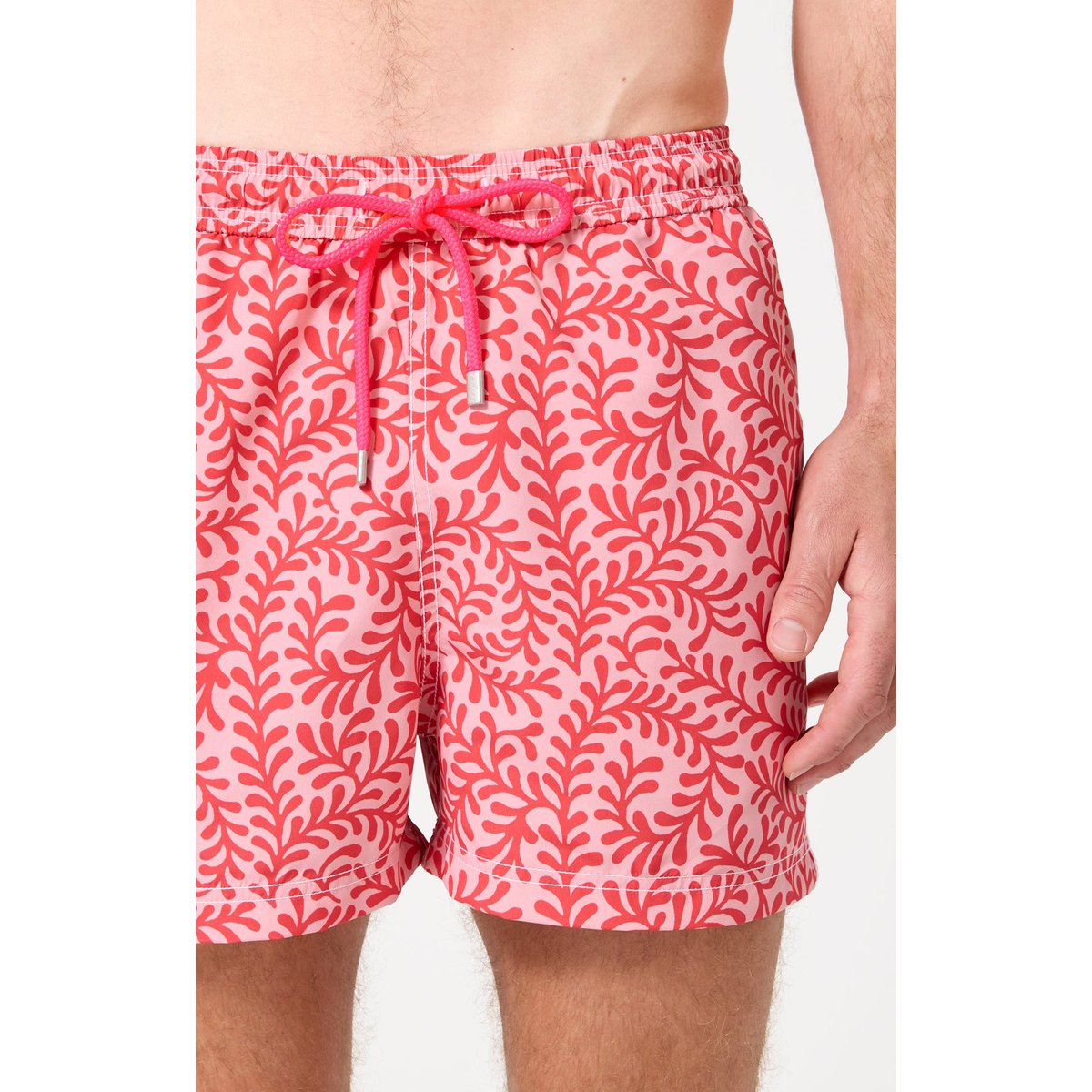 Short de bain imprimé Leaf orange, ARTHUR