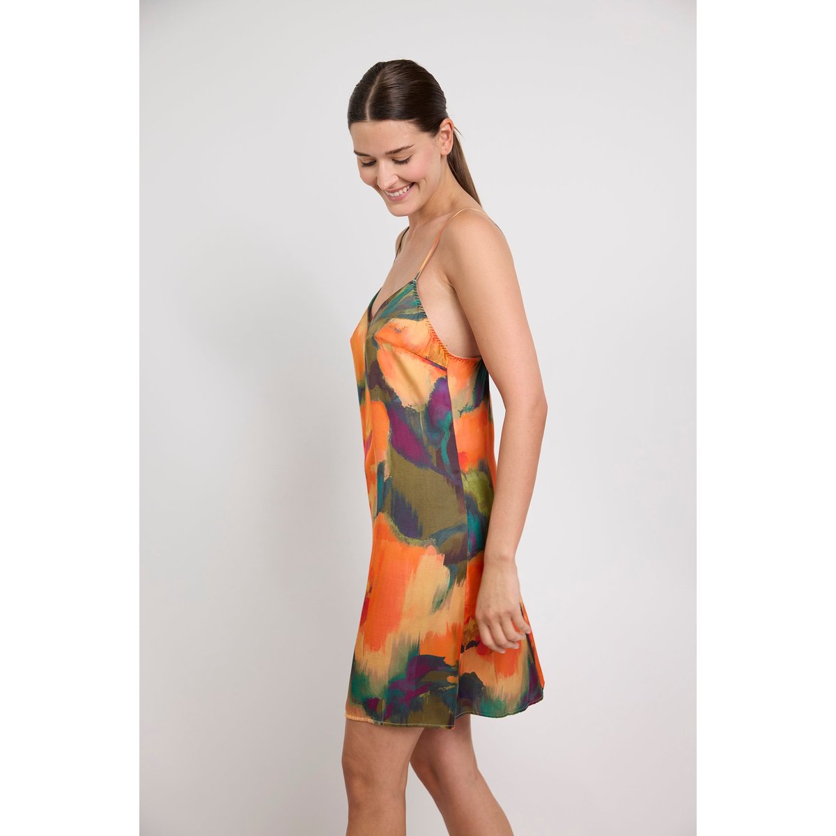 Nuisette en viscose imprimée PARADISE gypsy garden, MAISON LEJABY