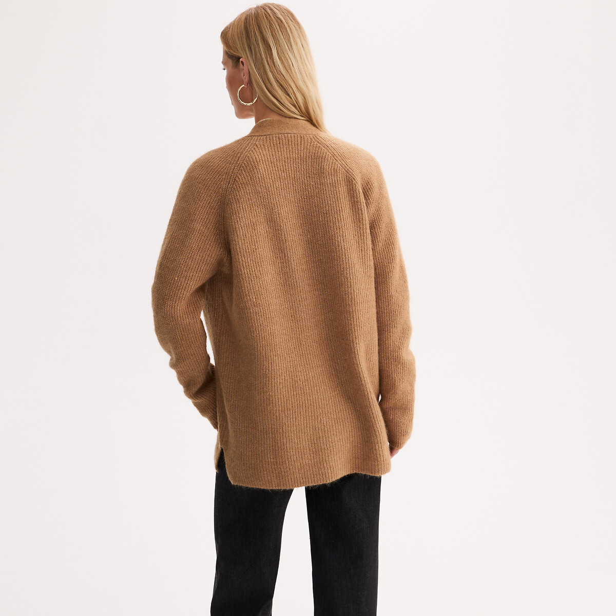 Cardicool en grosse maille camel, ANNE WEYBURN