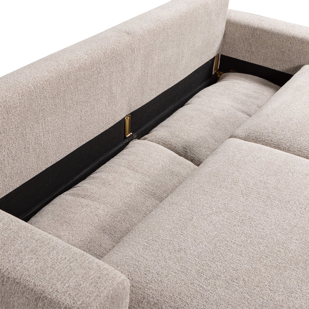 Canapé clic-clac 3 places en tissu NIGHT & DAY beige, VTWONEN