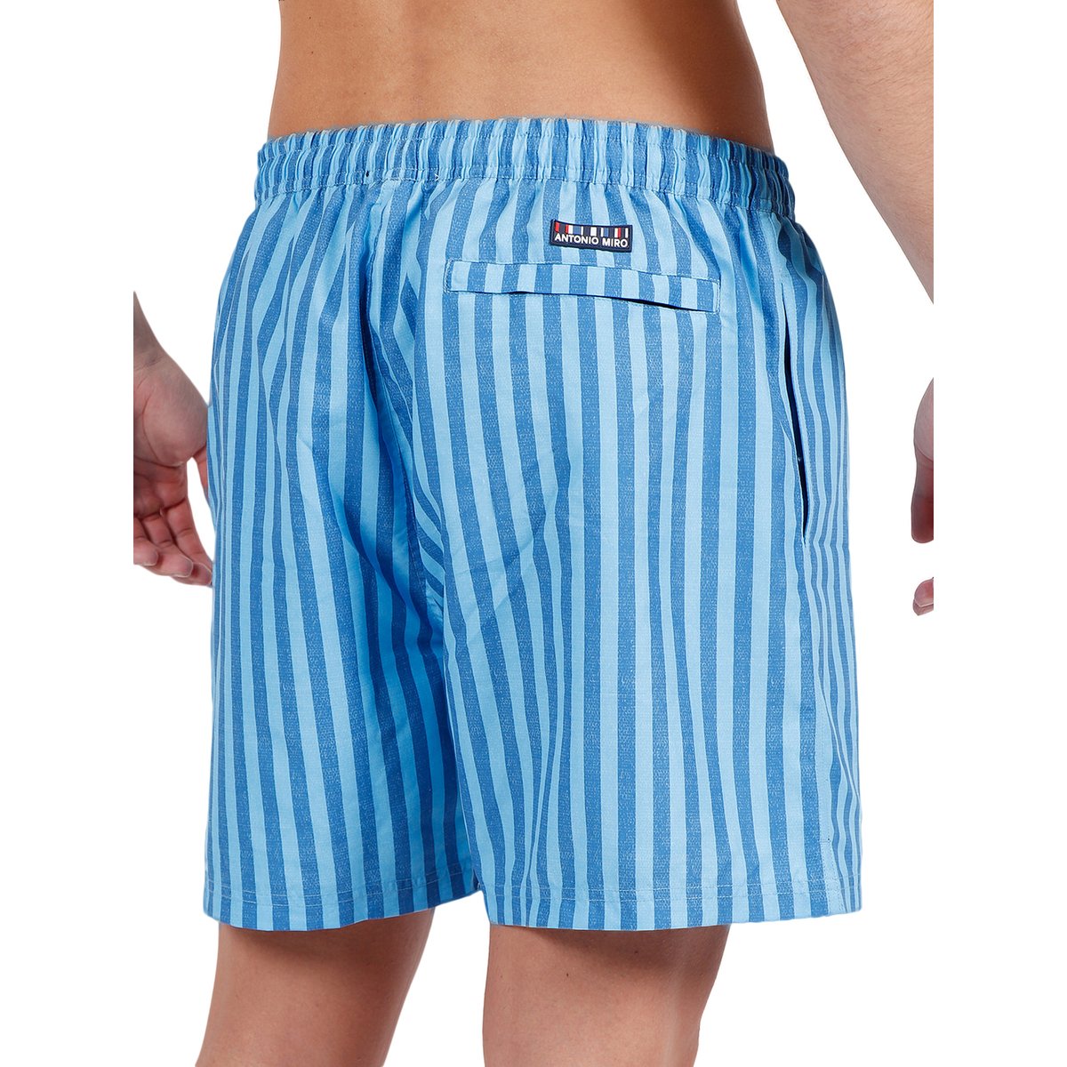 Short de bain Stripes Antonio Miro bleu bleu, ADMAS