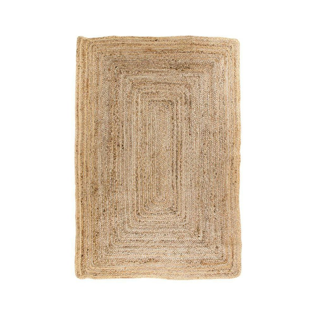 Tapis en jute tressée - format rectangulaire, esprit bohème FEZ beige, PIER IMPORT