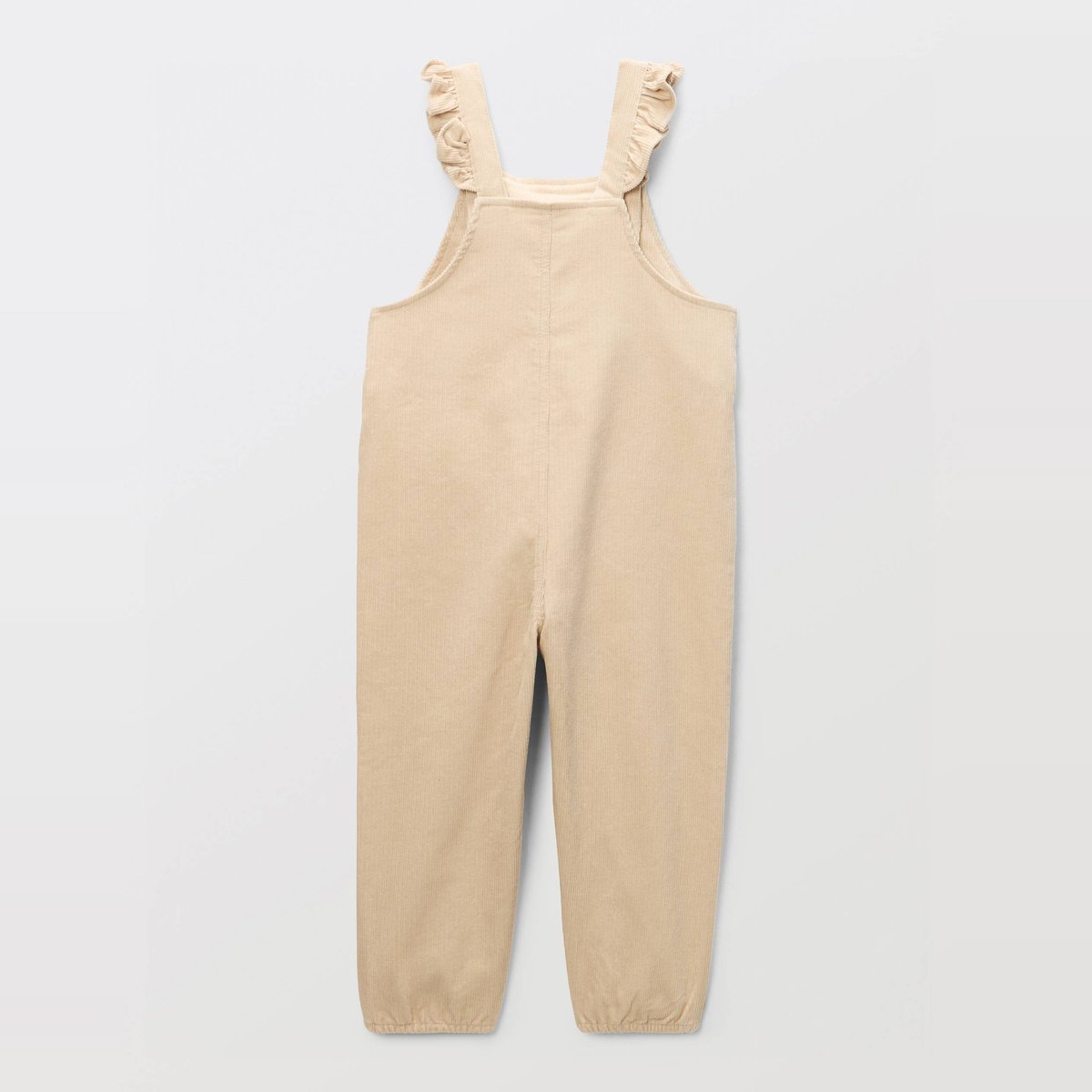 Salopette longue en velours unie en coton BIO GOTS calisson, BOUT'CHOU