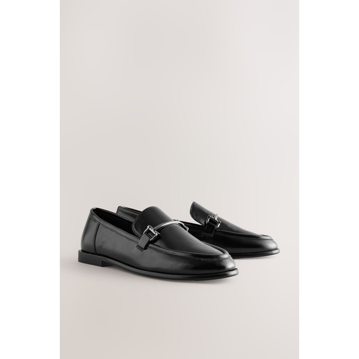 Mocassins à bout rond et liseré noir, NEXT