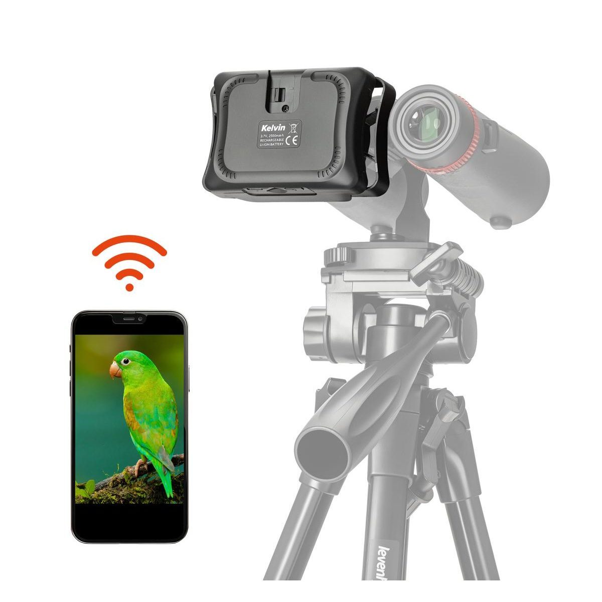 Photoculaire Wi-Fi Levenhuk Kelvin WFP25 couleur unique, LEVENHUK