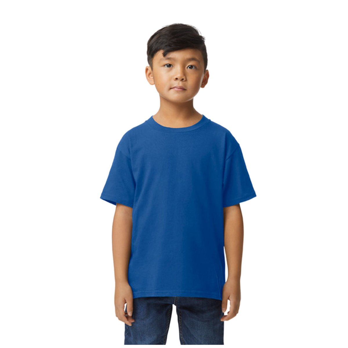 T-shirt SOFTSTYLE bleu roi, GILDAN