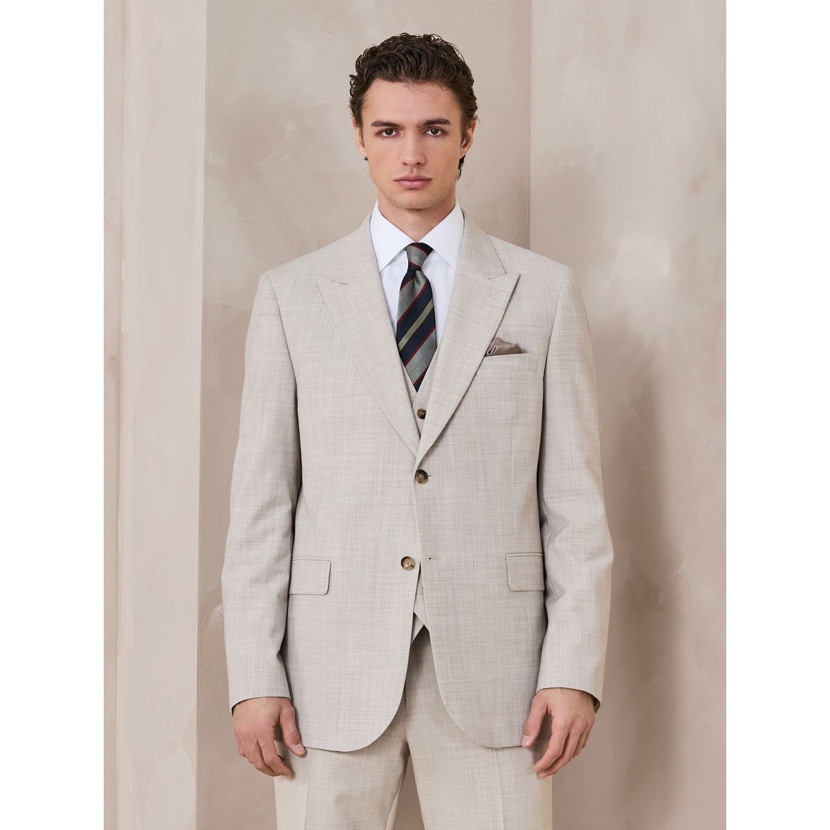 Veste de costume en laine mélangée n. premium naturel, NEXT