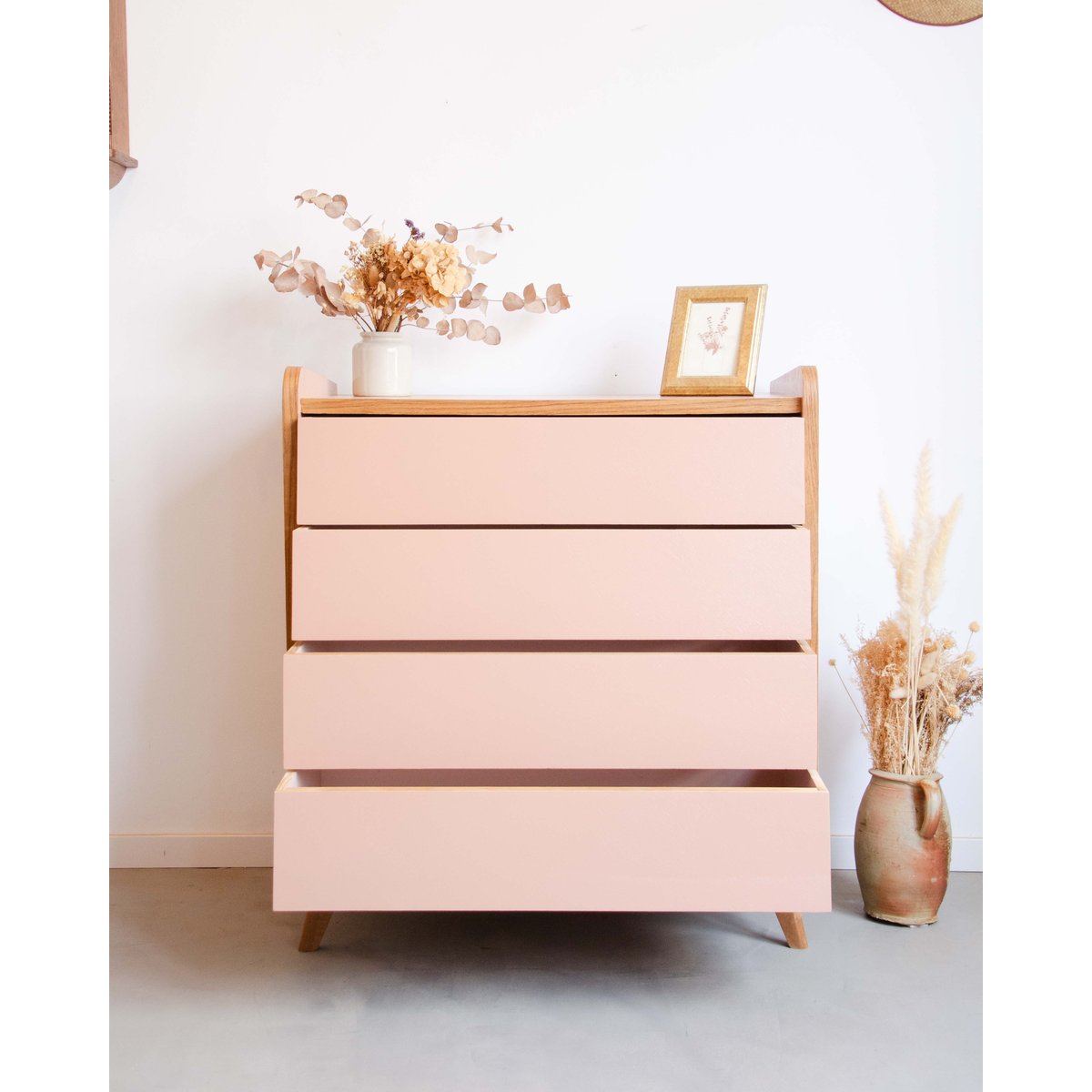 Commode en bois Garance N°661 - Bon état bois foncé, DEBONGOUT
