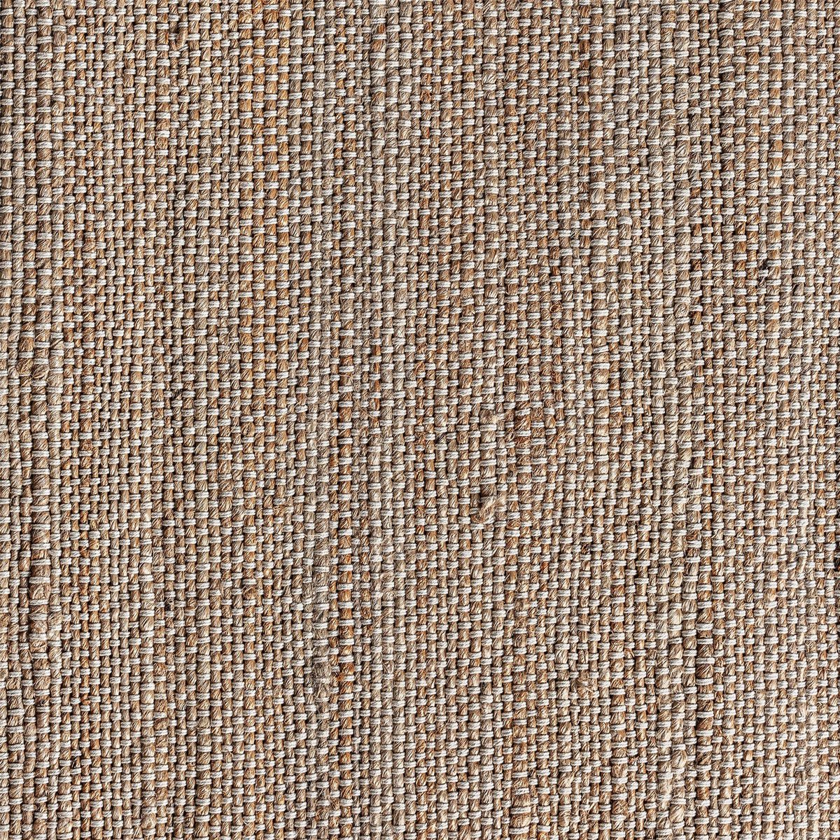 Tapis en jute et coton style bohème tons marron naturel et beige, RECOLLECTION