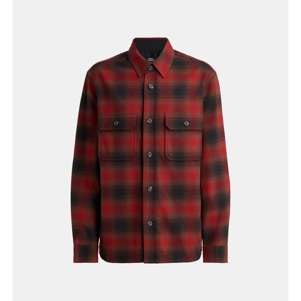Surchemise toverek 3 coton rouge marron, GALERIES LAFAYETTE